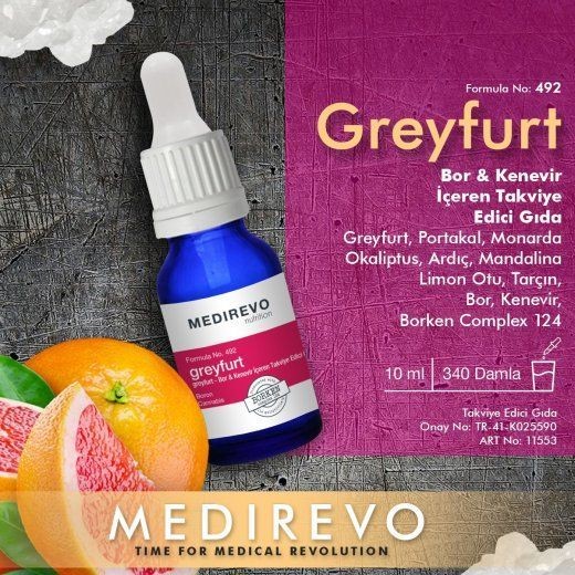 Greyfurt-Bor & Kenevir İçeren Takviye Edici Gıda