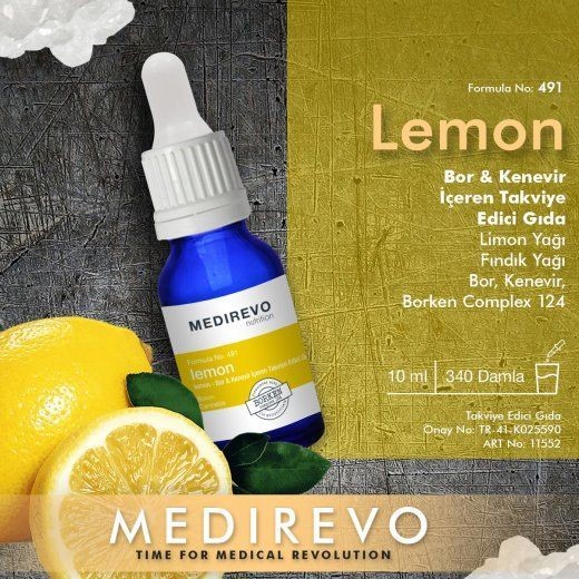 Lemon-Bor&Kenevir İçeren Takviye Edici Gıda